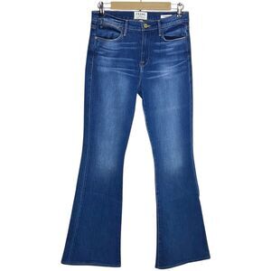 Frame Jeans Womens 28 (30x34) Blue Le High Flare Denim Clapps Stretch USA Boho